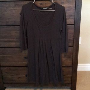 Dark grey sweater dress